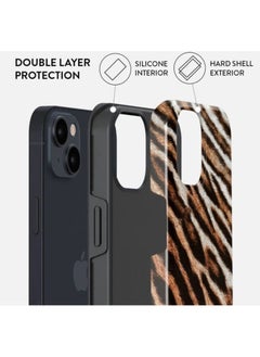 BURGA iPhone 15 Case, 2 Piece Hard Shell + TPU Silicone Interior, Shock Absorption, All Port Accessible, Raised Bezel For Screen & Camera Protection, Never Fading HQ Print,Wildcat  - Image 2