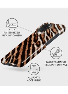 BURGA iPhone 15 Case, 2 Piece Hard Shell + TPU Silicone Interior, Shock Absorption, All Port Accessible, Raised Bezel For Screen & Camera Protection, Never Fading HQ Print,Wildcat  - Image 3