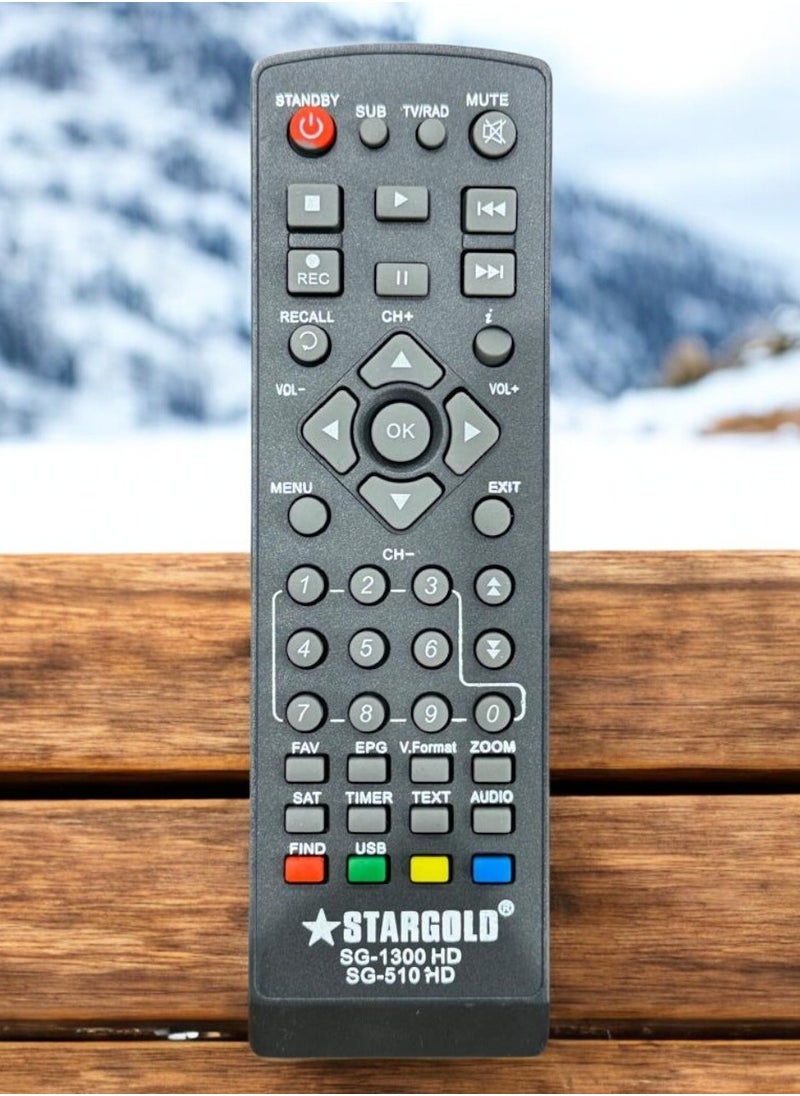 Stargold - Universal Remote Control for SG-1300 HD & SG-510 HD - Multifunctional Remote with Extensive Features - Image 1