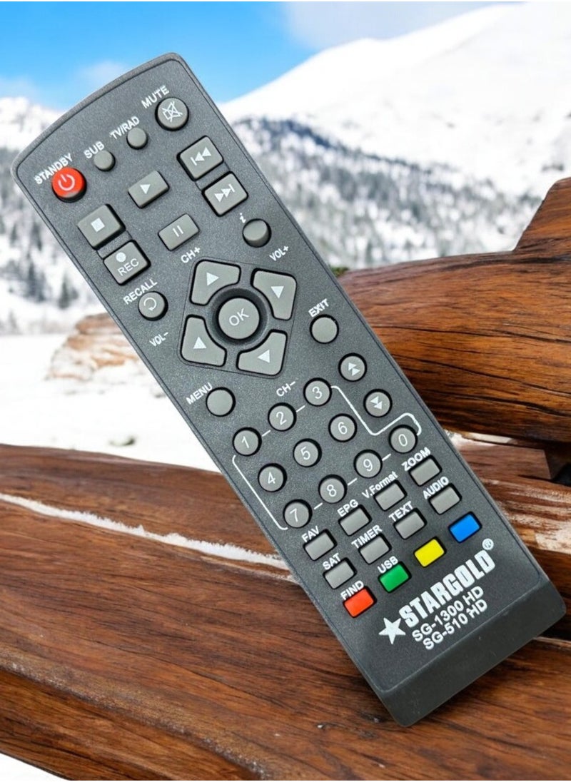 Stargold - Universal Remote Control for SG-1300 HD & SG-510 HD - Multifunctional Remote with Extensive Features - Image 1