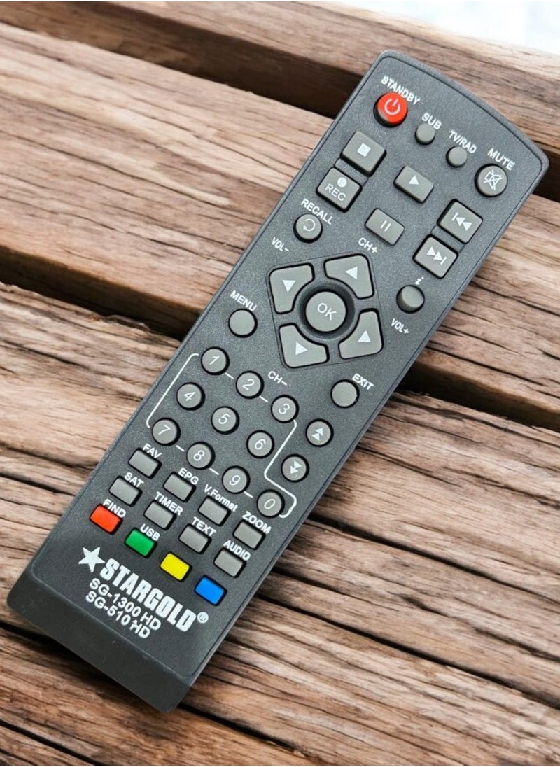 Stargold - Universal Remote Control for SG-1300 HD & SG-510 HD - Multifunctional Remote with Extensive Features - Image 1
