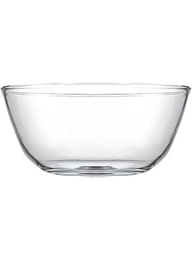 Large 4500ml Glass Salad Bowl Sturdy Mixing Bowl for Kitchen Cooking Baking Food Preparation - Image 1