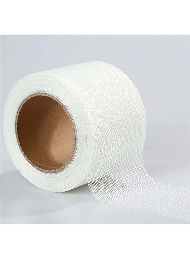 promass Drywall Repair Fiberglass Tape 4”x 100 Feet Industrial Grade Extra Strength Fiber Mesh Heavy Duty Self Adhesive for Seam Patch Wall Crack Seam Repair Color White (4” x 100) - Image 1