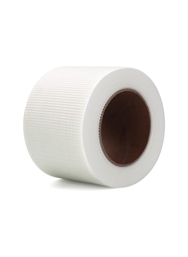 promass Drywall Repair Fiberglass Tape 4”x 100 Feet Industrial Grade Extra Strength Fiber Mesh Heavy Duty Self Adhesive for Seam Patch Wall Crack Seam Repair Color White (4” x 100) - Image 2