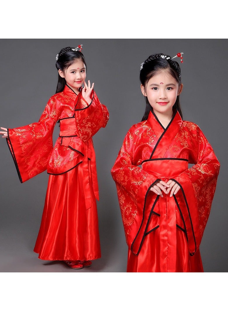 general Traditional Girl's Ancient Hanfu Costume - Elegant Princess Performance Dress for Stage, Cosplay & Cultural Events - Image 1