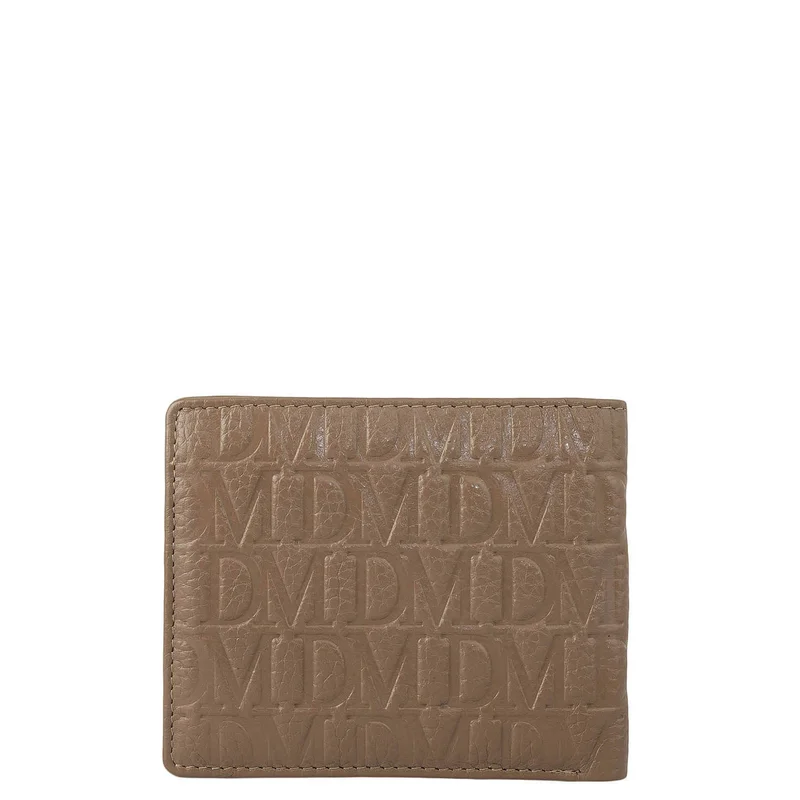 Da Milano Greyish Taupe Greyish Taupe Bifold Leather Mens Wallet for Men | Best Price UAE