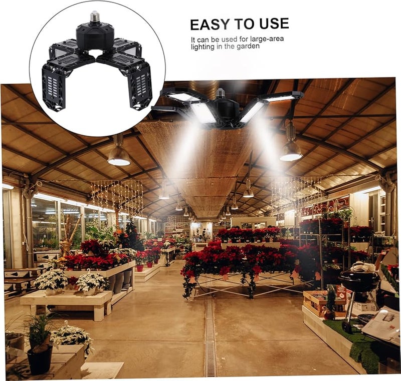 ضوء سقف أسود قابل للطي عالي السطوع موفر للطاقة لمرآب ورشة عمل - Image 5