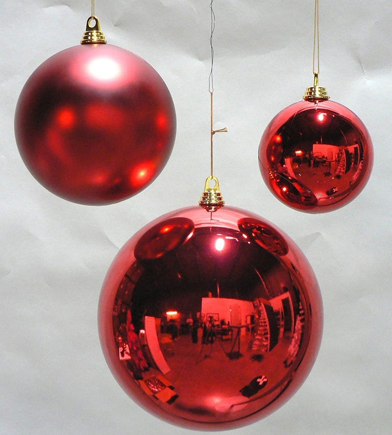 Sai Tradelink 6 RED 6 Golden Size 5CM Glittering Baubles Balls Christmas Tree Ornament Xmas Party Christmas Decoration n Christmas Tree Decoration Hanging Ornaments 5 Five CM Size - Image 5