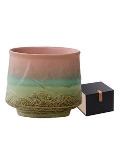 TAYRAN Tea cup, coffee cup, adult ceramic tea cup, 200 ml, handleless ceramic cup, Asian tea cup matcha cup with gift box for Turkish tea cappuccino latte  - Image 1