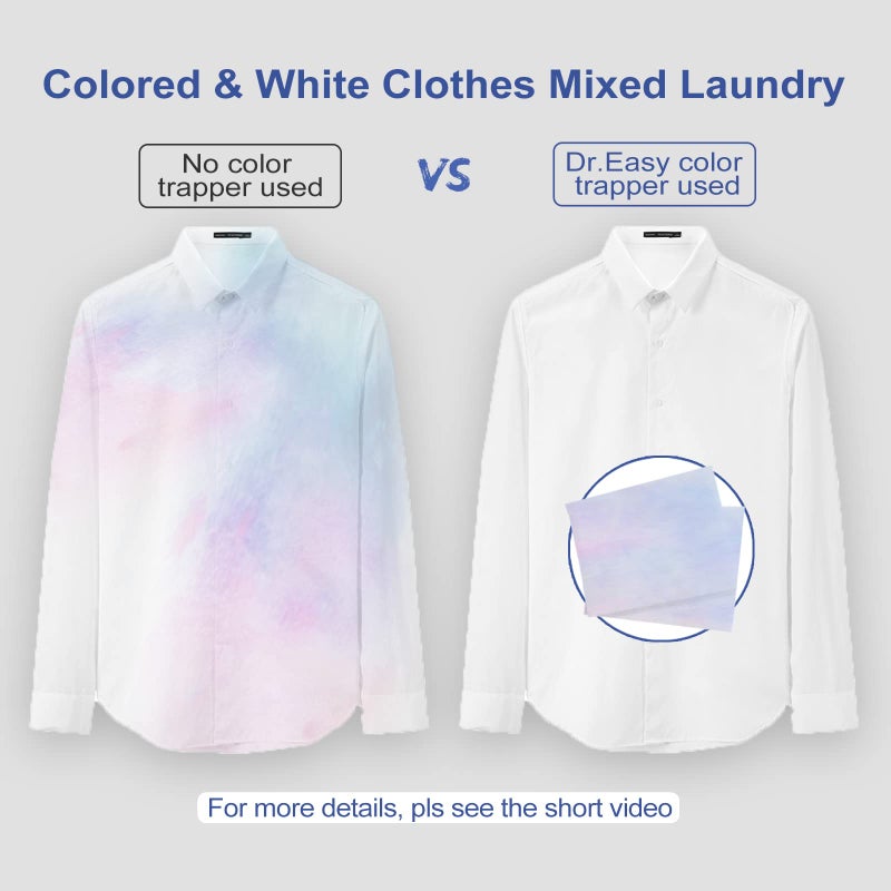 DR. EASY Unscented Color Catcher Sheets, 72 Count, Special Pores Texture, Dye & Fluorescent Remover, Safe for Dryer, Compatible with All Washers & HE, Non-Toxic, All Skin Types - Image 3