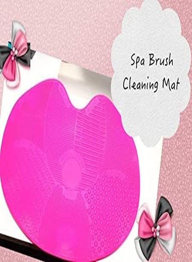 MATSON Silicone Makeup Brush Cleaning Mat, Makeup Brush Cleaner, Cosmetic Spa Brush Cleaning Mat Portable Washing Tool Scrubber with Suction Cup - Image 3