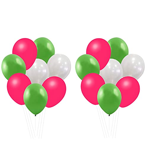 Festiko® Watermelon Summer Theme Birthday Party Decorations All In One Combo for Baby Boys/girls/Kids Supplies-6months/1st/One/(Banner/bunting,Swirls,Balloons,Cake Toppers,Cup Cake Topper,Ribbons)- 38 Pcs - Image 4
