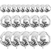 PartyWoo Metallic Silver Foil Balloons 20pcs Different Sizes Pack of 22 15 10 Inch Large Round Foil 4D Inflatable Mirror Ball Mylar Balloons for Graduation Birthday Engagement Party Decorations - Image 3