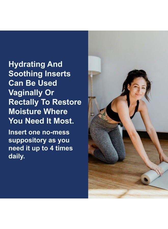 Carlson تحاميل كي-إي، ترطب المناطق الجافة، مهبلية/شرجية، فيتامين E، علبة تحتوي على 12 - Image 5