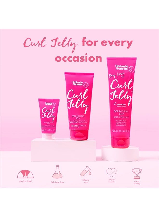 Umberto Giannini Curl Jelly Scrunching Jelly, Vegan & Cruelty Free Frizz Solution Gel for Curly or Wavy Hair, 200 ml - Image 5