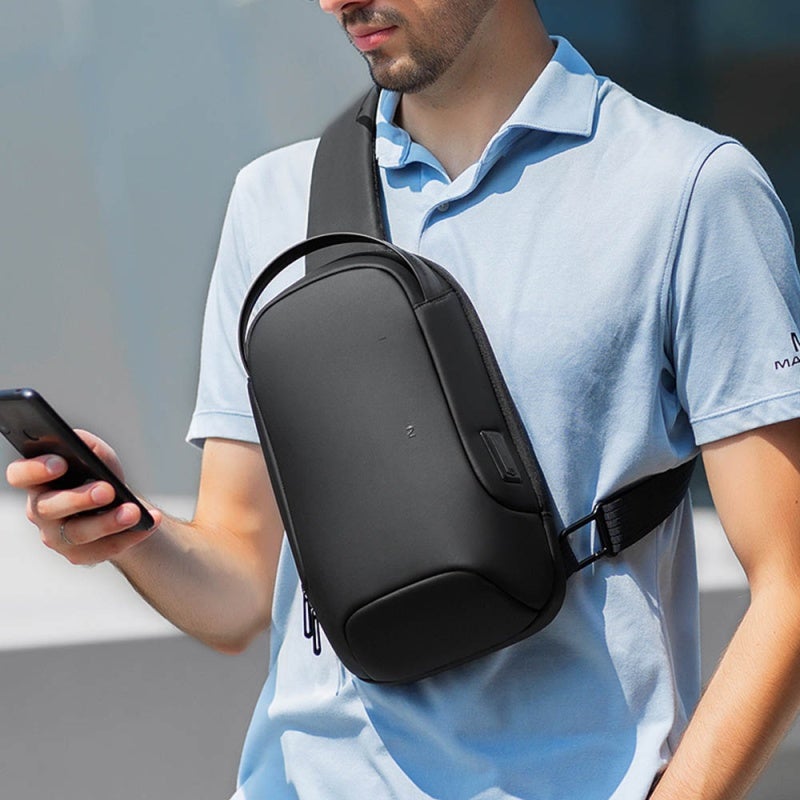MARK RYDEN Anti-theft Business Backpack: Black, High-density Oxford Cloth, YKK Zipper - Large Multilayer Capacity, USB Charging Port, Code Lock Design - Laptop Backpack for Business Travel & Daily Commute - Image 3