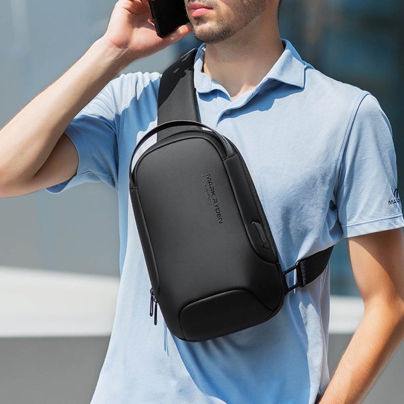 MARK RYDEN Anti-theft Business Backpack: Black, High-density Oxford Cloth, YKK Zipper - Large Multilayer Capacity, USB Charging Port, Code Lock Design - Laptop Backpack for Business Travel & Daily Commute - Image 2