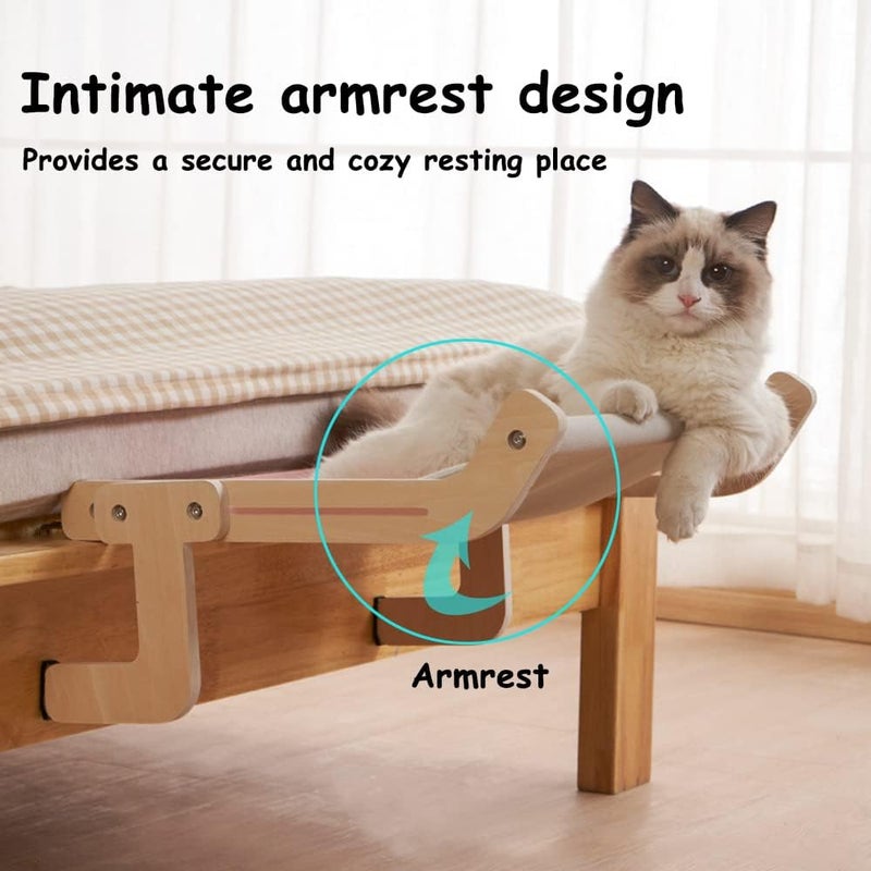Exrp Cat Window Perch Cat Window Hammock Seat for Indoor Cats Sturdy Adjustable Durable Steady Cat Bed Providing All-Around Sunbath Space Saving Washable Holds Up to 18kg - Image 3