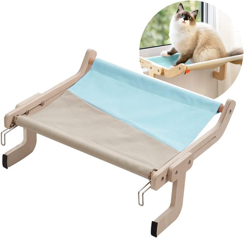 Exrp Cat Window Perch Cat Window Hammock Seat for Indoor Cats Sturdy Adjustable Durable Steady Cat Bed Providing All-Around Sunbath Space Saving Washable Holds Up to 18kg - Image 1