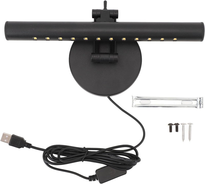 LED Mirror Light Bar, Dimmable Vanity Lamp with Multi Angle Rotation, USB Powered Stepless Brightness Adjustable Warm to White Light for Makeup Cabinet Bathroom Hotel (40cm) - Image 1