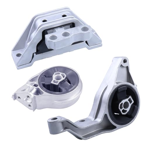 TeukRiGa Engine Motor Mount Set Trans Mount Compatible with Chevrolet HHR 20062011 for Cobalt 20052010 for Pontiac G5 20072010 for Saturn Ion 20052007 3PCS Replacement for A5374 A3081 A5385 - Image 1