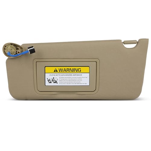 SCITOO Car Sun Visor Assbembly with Mirror Fit for 2009-2014 for Acura for TL,2008-2012 for Honda for Accord Gray with Sunroof(Left Driver Side) - Image 1