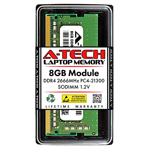 A-Tech 8GB RAM Replacement for CT8G4SFRA266 | DDR4 2666MHz PC4-21300 (PC4-2666V) CL19 SODIMM 1.2V Non-ECC SO-DIMM 260-Pin Laptop, Notebook Memory Module - Image 1