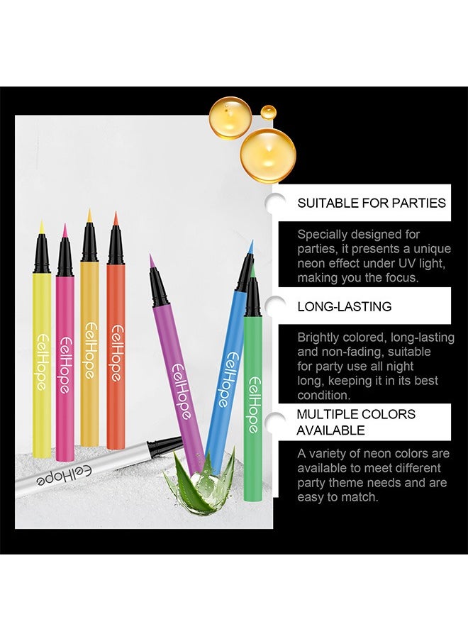 Eelhope - 8-Color Liquid Eyeliner, Waterproof Smudge-Proof Precision Felt Tip, Long-Lasting Matte Finish - Image 1
