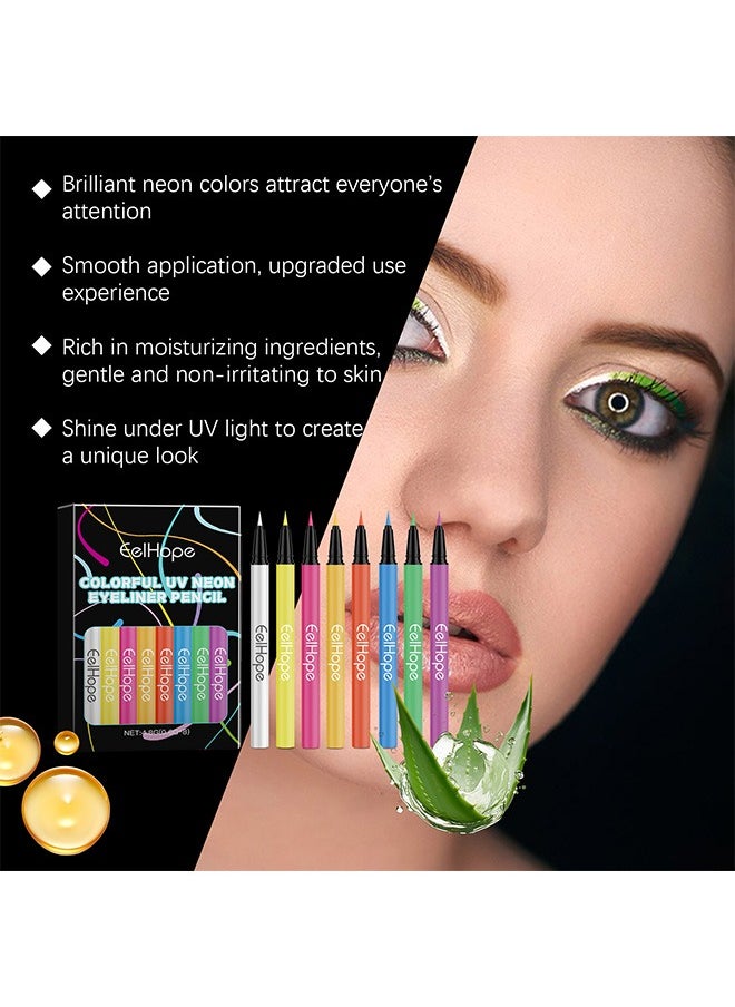 Eelhope - 8-Color Liquid Eyeliner, Waterproof Smudge-Proof Precision Felt Tip, Long-Lasting Matte Finish - Image 1