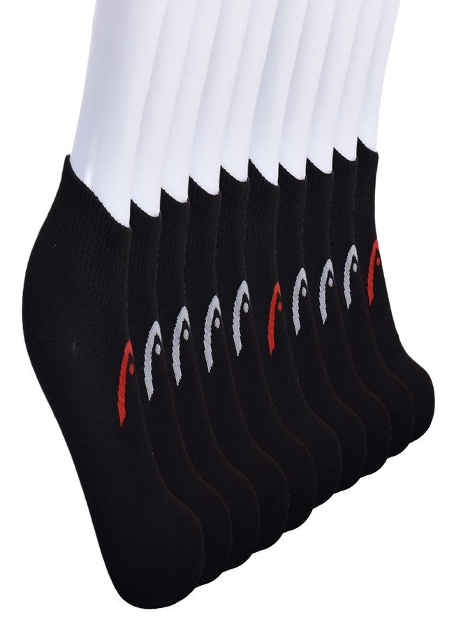 Head Men's Quarter Athletic Sport Socks 10-Pack (Black) - Image 1
