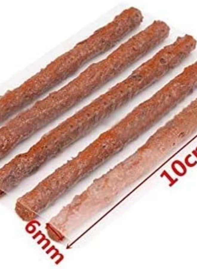 ABBASALI 50Pcs 10 Cm Brown Tire Rubber Strip Tire Repair Plug Tubeless Seal Patch For Tire Repairing - Image 2