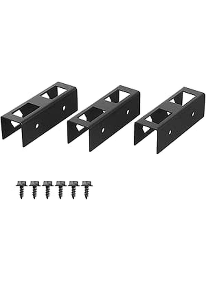 Black Laptop Stand and Storage Rack Space Saving Home Office Desk Organizer - Image 1