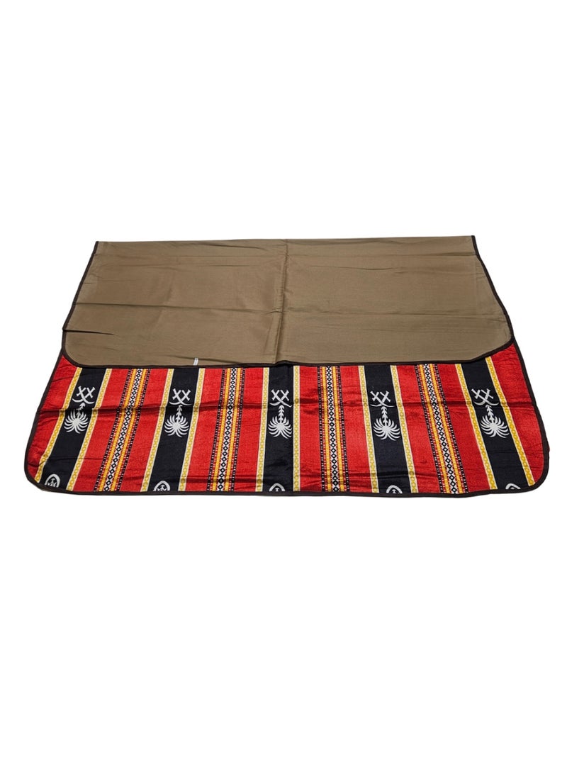 SMART HOME Ground seating mat for trips, camping, hiking, and wilderness, heritage rug, size 200 x 150 cm - Image 3