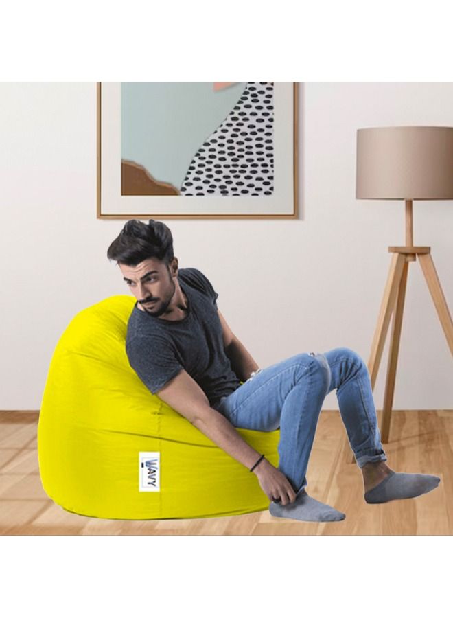 ويفي بين باج مقعد مريح دائري وسط باللون الأصفر - مقاوم للماء - Image 2