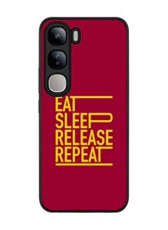 For vivo V40 Lite Case,Slim fit Camera Protection, Shockproof Thin Phone cover - Eat Sleep Release Repeat