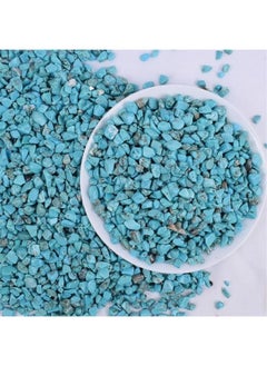 Graffiti Resin Natural Quartz Crystal Crushed Stone for Jewelry Making Sky Blue Color 100g  - Image 2
