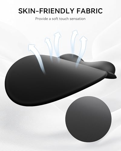 Laborio Mouse Pad with Wrist Rest, Ergonomic Mouse Pads for Desk, Office Non-Slip Large Mousepad with Gel Wrist Support(Black, 10.6''L x 9''W) - Image 4
