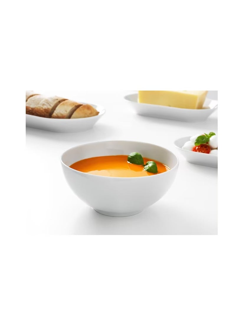 سلطانية دائرية الجوانب أبيض 16 سم - Image 2