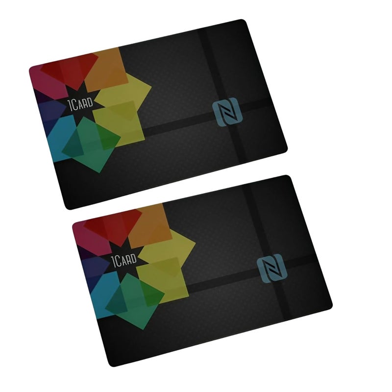 1Card ® Glow - Smart Digital Business Card with NFC & QR Code (White LED) (2) - Image 1