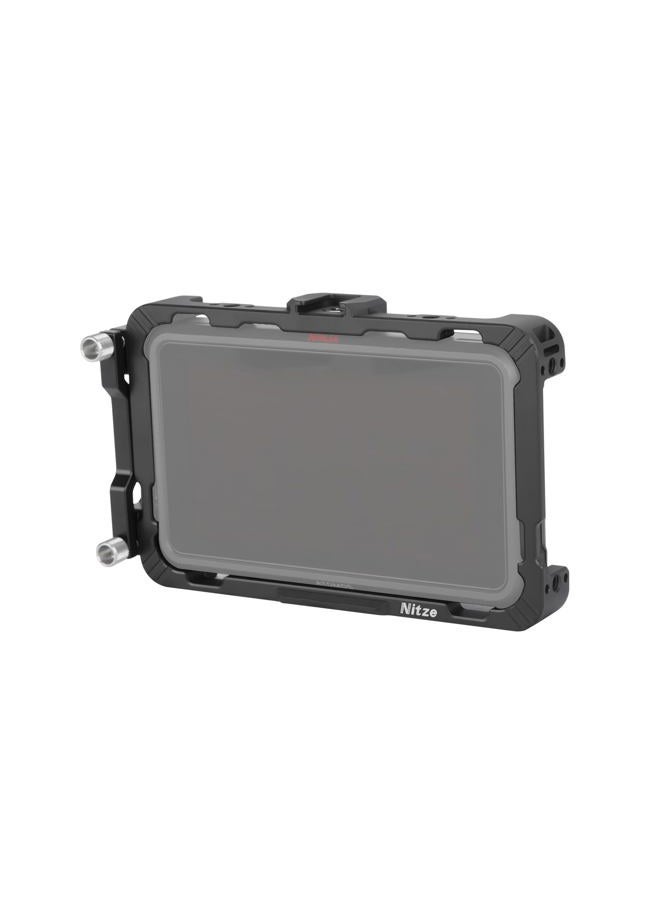 Nitze حامل لكاميرا Atomos Ninja/Ninja Ultra/Ninja V/Ninja V Plus/Zato Connect/Shinobi، مع مشبك كابل HDMI، سكة NATO مدمجة وحذاء بارد - JT-A02A - Image 1