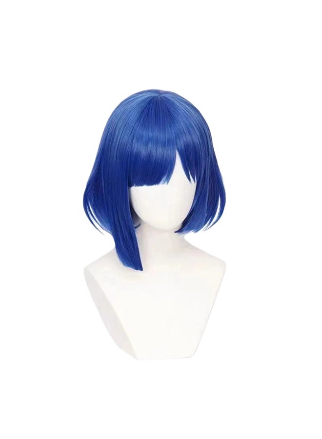 general Bocchi the Rock Yamada Ryō cosplay Wig blue Bob Head Short Hair Easy to style - Image 1