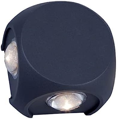 SEER Wall Lightts 12W IP65 Waterproof Wall Lamp 4 Way Fancy LED Light for Wall Up Down Left Right Wall Light Aluminum Wall Lamps Warm WhitePack of 2 - Image 5