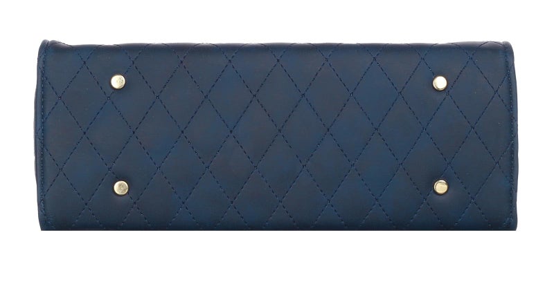 Keywest Women's Diamond Satchel Tote Handbag for Women | Ladies purse | Stylish Shoulder Bag | Gift For Woman | Blue - Image 5