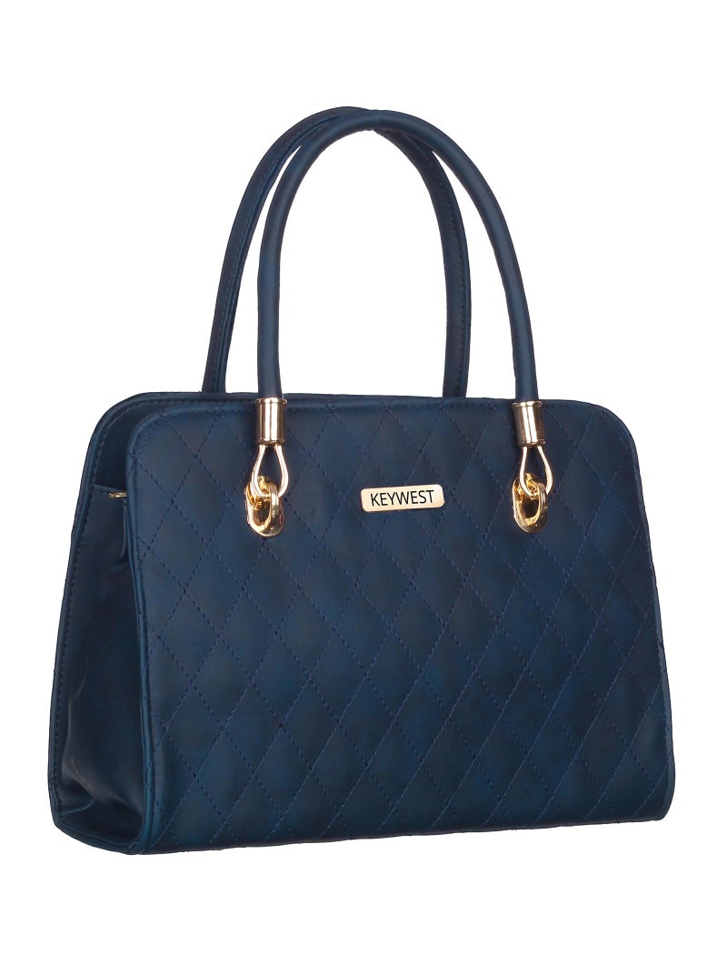 Keywest Women's Diamond Satchel Tote Handbag for Women | Ladies purse | Stylish Shoulder Bag | Gift For Woman | Blue - Image 2