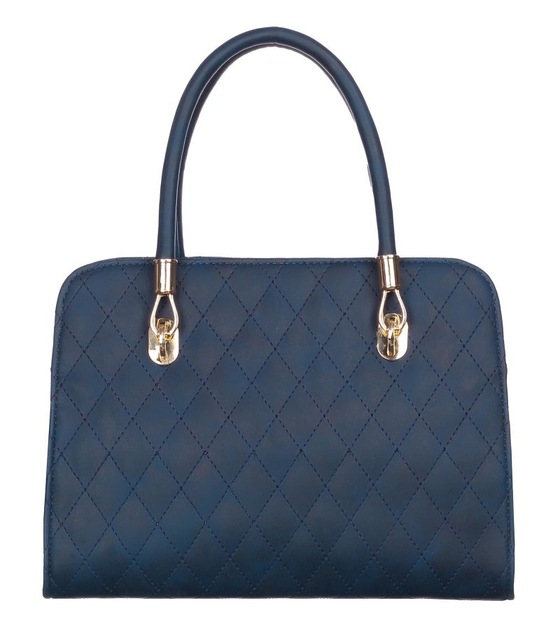 Keywest Women's Diamond Satchel Tote Handbag for Women | Ladies purse | Stylish Shoulder Bag | Gift For Woman | Blue - Image 4