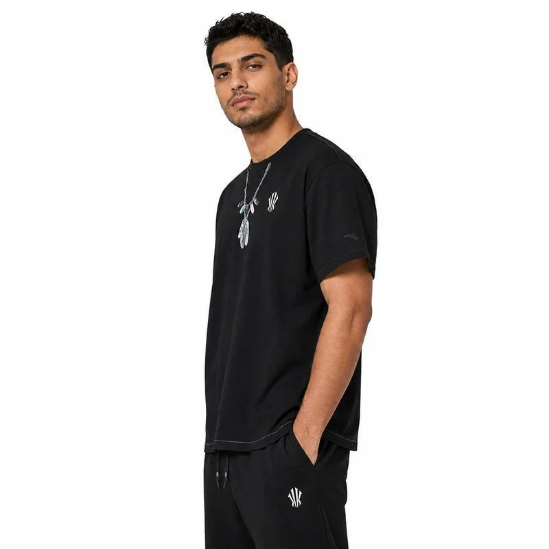 Anta black KAI Metamorphosis Basketball T-Shirt for Men | Best Price UAE