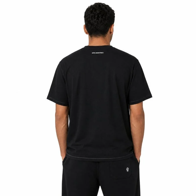 Anta black KAI Metamorphosis Basketball T-Shirt for Men | Best Price UAE