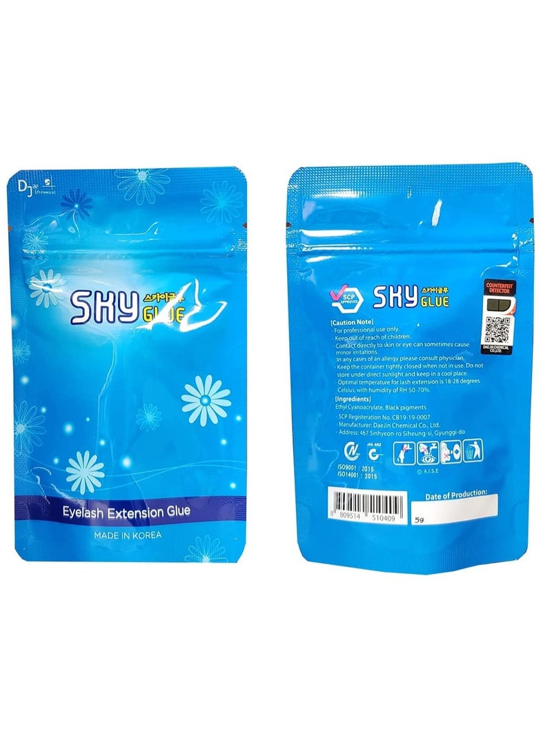 SKY - Eyelash Extension Glue Advanced Tech SKY S+ Glue 5ml / 6-8 Weeks Lasting time - 1-2s Fast Drying Time - Image 1