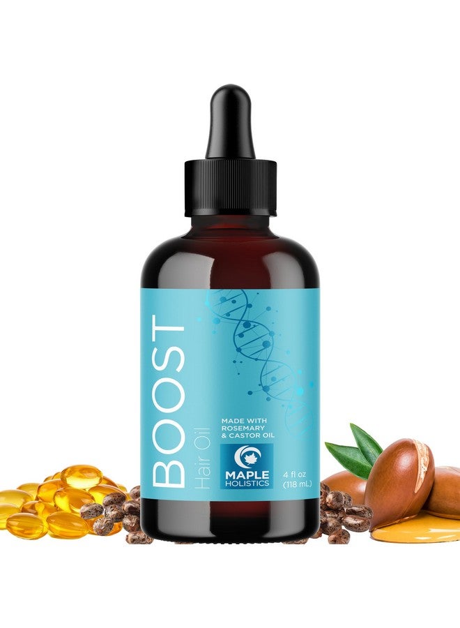 مايبل هوليستكس زيت الشعر للشعر التالف ونمو الشعر - زيت نمو الشعر بالروزماري المكثف للنساء والرجال للشعر المجعد والخفيف والضعيف - تركيبة نمو الشعر بزيت فروة الرأس النباتي مع زيت الخروع الأسود الجامايكي - Image 1