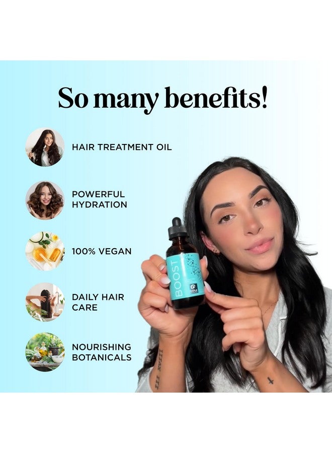 مايبل هوليستكس زيت الشعر للشعر التالف ونمو الشعر - زيت نمو الشعر بالروزماري المكثف للنساء والرجال للشعر المجعد والخفيف والضعيف - تركيبة نمو الشعر بزيت فروة الرأس النباتي مع زيت الخروع الأسود الجامايكي - Image 3